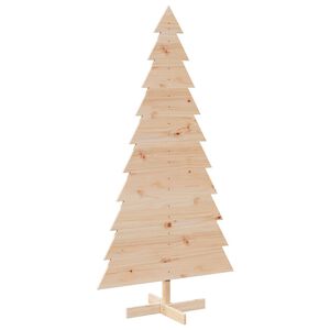 vidaXL &Aacute;rvore de Natal decorativa 180 cm madeira de pinho maci&ccedil;a