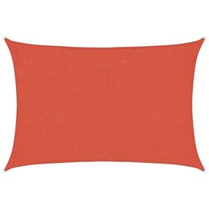 vidaXL Para-sol estilo vela 160 g/m&sup2; 2x2,5 m PEAD terracota