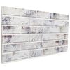 vidaXL Pain&eacute;is de parede 10 unid. 100 x 50 cm Cinza Claro e Preto