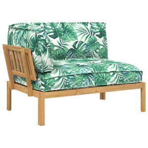 vidaXL Conjunto de Sof&aacute;s Folha Padr&atilde;o de Folhas 133 x 92 x 69 cm