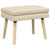 vidaXL Banco de Camadas Duplas Creme 60 x 40 x 46 cm Tecido