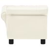 vidaXL Sof&aacute; para c&atilde;es 83x45x42 cm couro artificial cor creme