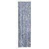vidaXL Cortina anti-insetos 56x200 cm chenille azul e branco