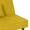 vidaXL Sof&aacute;-cama veludo amarelo