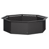 vidaXL Anel para Fogueira Preto 90 x 90 x 25 cm A&ccedil;o