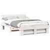 vidaXL Estrutura da Cama com cabeceira Branco 150 x 200 cm