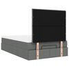 vidaXL Estrutura cama otomana colch&atilde;o 120x200cm tecido cinzento escuro
