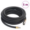 vidaXL Mangueira de ar h&iacute;brida 0,6" 5 m borracha e PVC preto