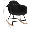vidaXL Cadeira de baloi&ccedil;o tecido preto