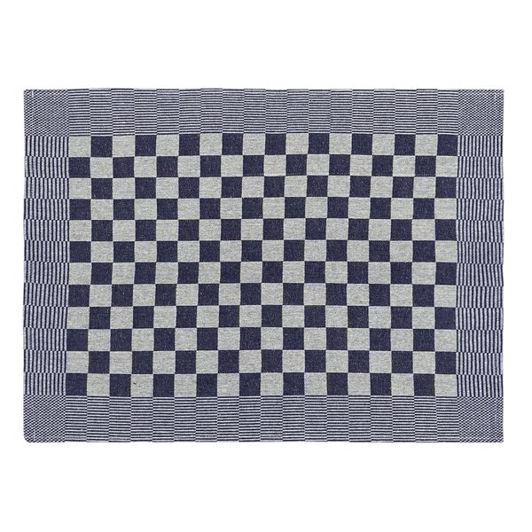 vidaXL Panos de cozinha 10 pcs 50x70 cm algod&atilde;o azul e branco