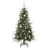 vidaXL &Aacute;rvore de Natal Articulada Artificial Verde 150 cm PE e PVC