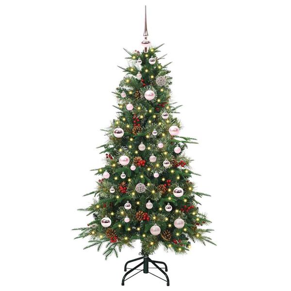 vidaXL &Aacute;rvore de Natal Articulada Artificial Verde 150 cm PE e PVC