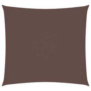 vidaXL Para-sol estilo vela tecido oxford quadrado 2x2 m castanho
