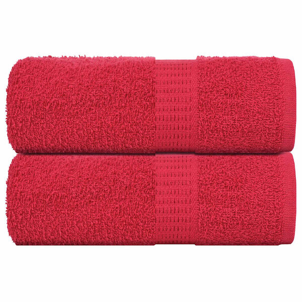 vidaXL Toalhas de bid&eacute; FROGN 2 pcs 30x50 cm 360 g/m&sup2; vermelho
