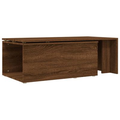vidaXL Mesa centro 150x50x35 cm derivados de madeira carvalho castanho