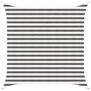 vidaXL Vela de Sombra Quadrado 2,5 x 2,5 m HDPE Cinza Claro e Branco