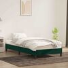 vidaXL Estrutura de cama sem colch&atilde;o 90x220 cm veludo verde-escuro