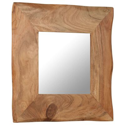 vidaXL Espelho de parede 50x50 cm madeira de acácia maciça