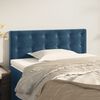 vidaXL Cabeceira de cama veludo 80x5x78/88 cm azul