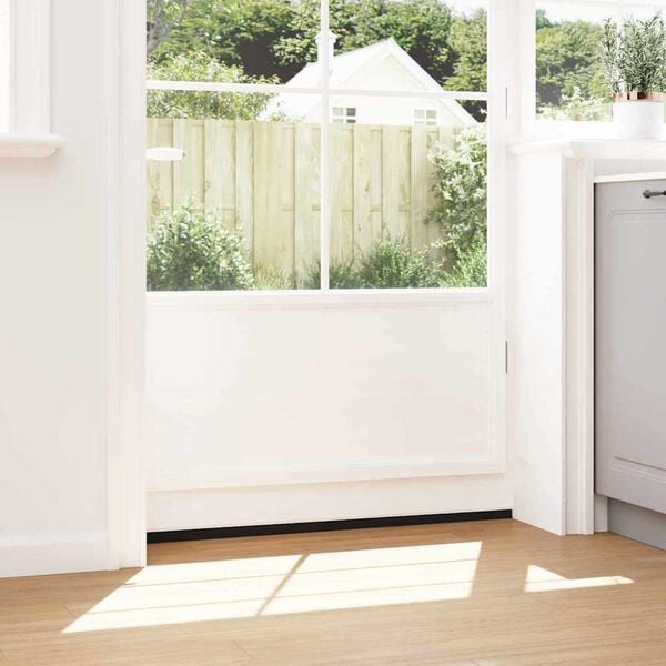 vidaXL Selos de Escovas para Porta com Parafuso 2 pcs Branco 100 cm