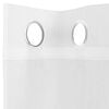 vidaXL Cortinas de voile com ilhós 2 pcs branco