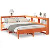 vidaXL Cama com estante sem colch&atilde;o 160x200 cm pinho maci&ccedil;o