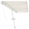 vidaXL Toldo retr&aacute;til manual independente 600x350 cm cor creme