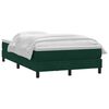 vidaXL Cama com molas/colch&atilde;o 120x220 cm veludo verde-escuro