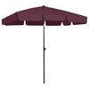 vidaXL Guarda-sol de praia 200x125 cm bord&ocirc;