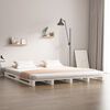 vidaXL Cama de paletes 160x200 cm pinho maci&ccedil;o branco
