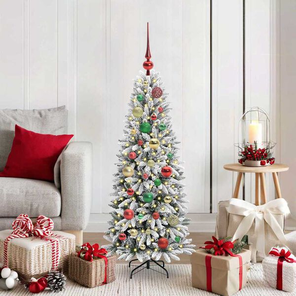 vidaXL &Aacute;rvore de Natal Artificial com 150 LEDs Branco 120 cm