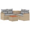 vidaXL Conjunto de Sof&aacute;s 6 unid. Bege e Cinza Claro