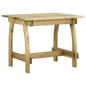 vidaXL Mesa de jardim 110x74x75 cm madeira de pinho impregnada