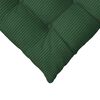 vidaXL Almofadas de Assento 4 pcs Verde Escuro 40 x 40 x 6 cm