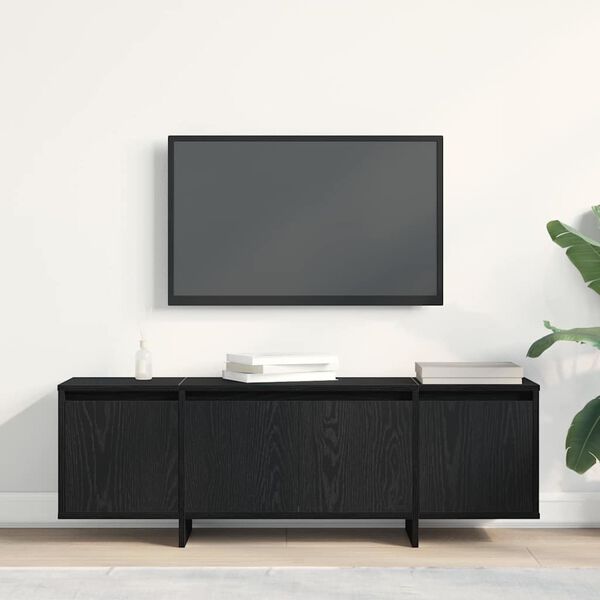 vidaXL Gabinete para TV Carvalho Preto 120 x 30 x 40,5 cm