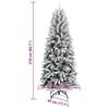 vidaXL &Aacute;rvore de Natal Artificial com 300 LEDs Branco 210 cm
