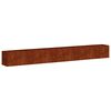 vidaXL Floreira enferrujada 360x40x40 cm a&ccedil;o resistente