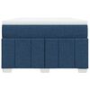 vidaXL Cama boxspring com colch&atilde;o 120x190 cm tecido azul