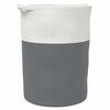 vidaXL Cesto de arruma&ccedil;&atilde;o &Oslash;49x65 cm algod&atilde;o cinzento e branco
