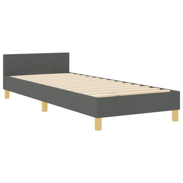 vidaXL Estrutura da Cama Cinzento escuro 80 x 200 cm tecido