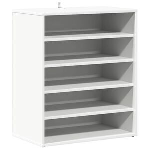 vidaXL Arm&aacute;rio para sapatos 60x35x70 cm derivados de madeira branco