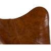 Lesli Living Cadeira borboleta Buffalo 75x75x87 cm castanho