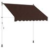 vidaXL Toldo Retr&aacute;til Manual Castanho 150 cm