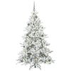 vidaXL &Aacute;rvore de Natal Articulada Artificial Branco 180 cm PVC e A&ccedil;o
