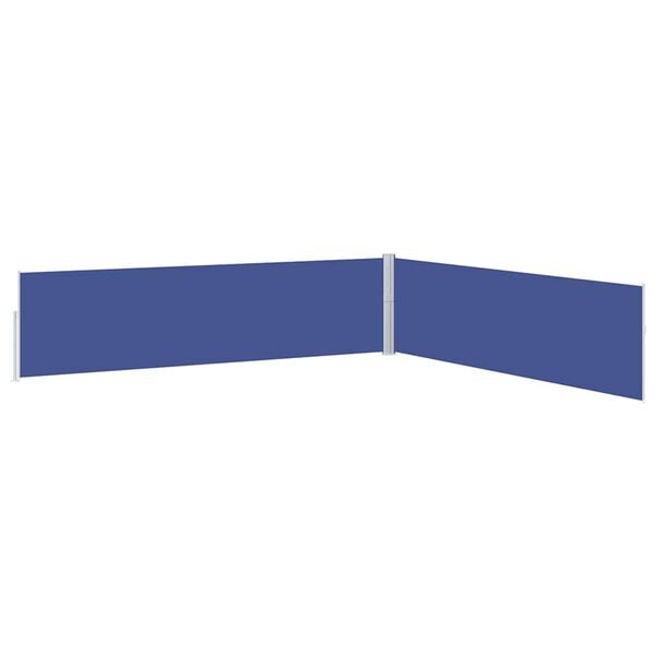 vidaXL Toldo lateral retr&aacute;til para p&aacute;tio 170x1200 cm azul