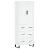 vidaXL Arm&aacute;rio alto 69,5x34x180 cm derivados de madeira branco