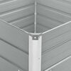 vidaXL Canteiro jardim elevado 100x100x77cm a&ccedil;o galvanizado cinzento