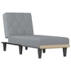 vidaXL Chaise longue tecido cinzento-claro