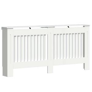 vidaXL Capa de Radiador Branco Brilhante 172 x 19 x 81,5 cm