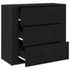 vidaXL Buffet Carvalho Preto 80 x 33 x 70 cm Madeira processada